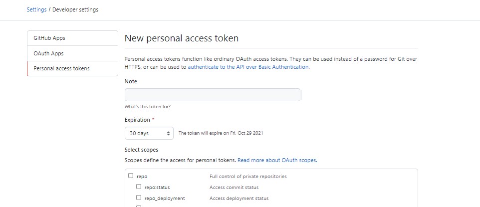 Github login using access token via command line