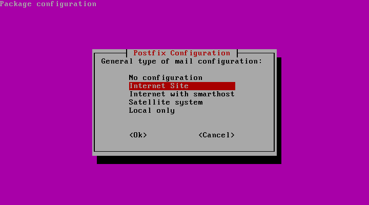 Fixing the postfix error dpkg